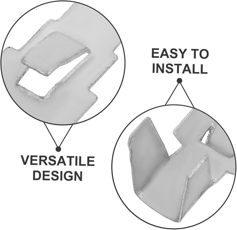 10Pcs Black Iron Shelf Clips Heavy Duty Bracket Support For Bookcase Cabinet - Image 3